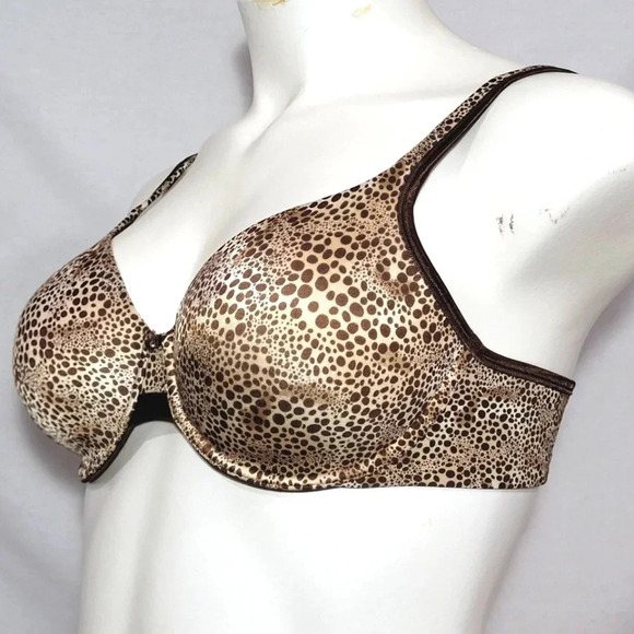 36C Vanity Fair 75338 Illumination UW Bra Brown Animal NWT - Picture 2 of 3